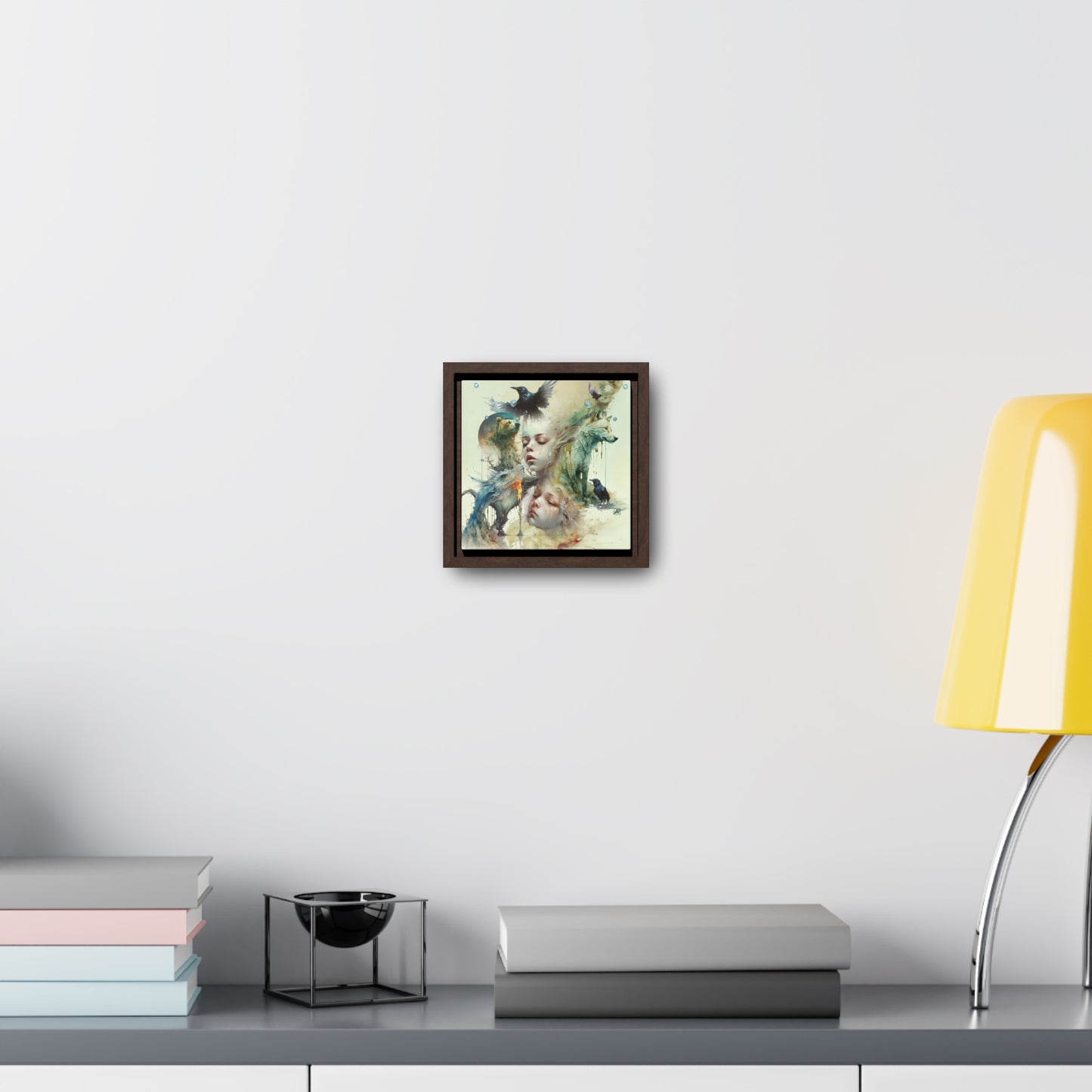 The Twins - Gallery Canvas Wraps, Square Frame