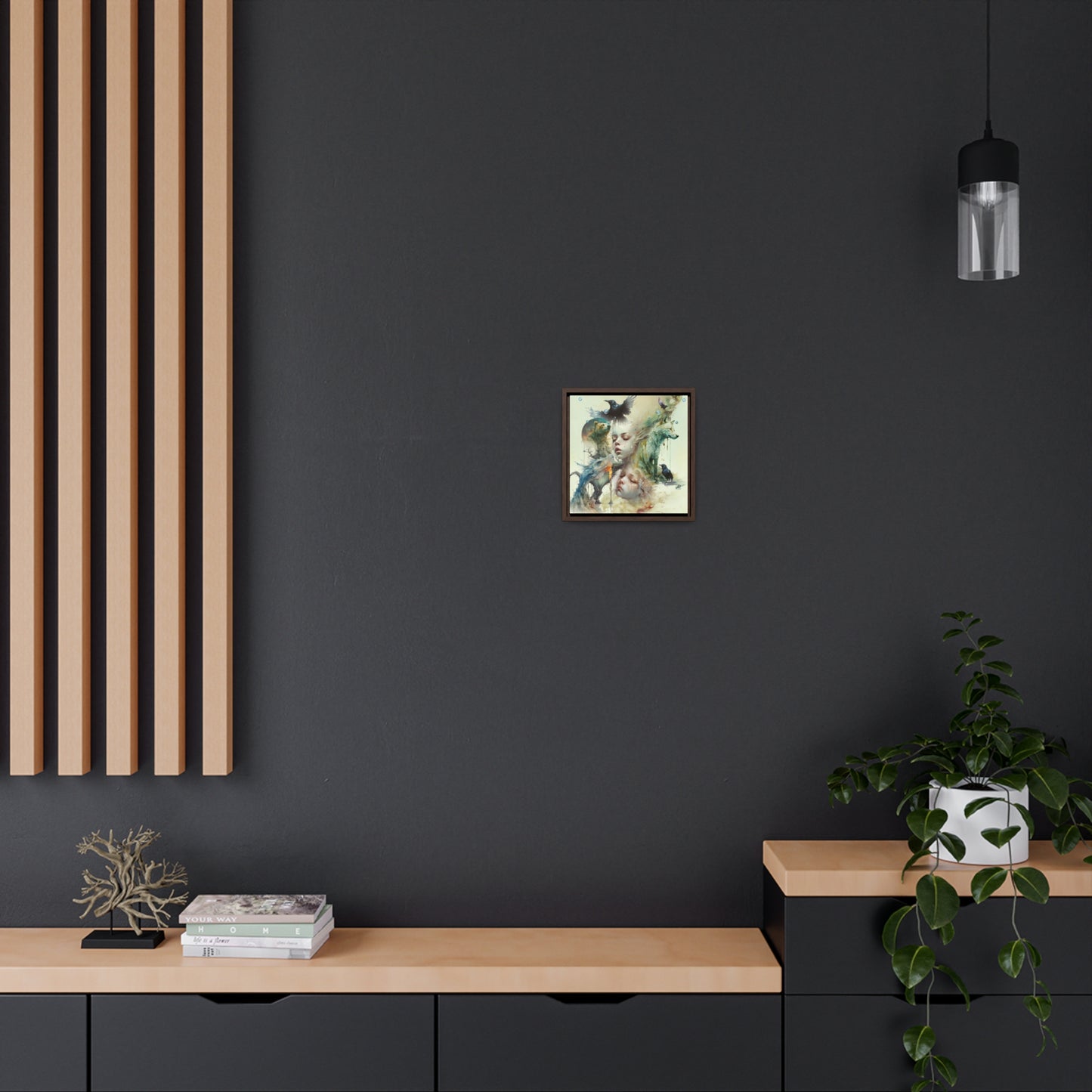 The Twins - Gallery Canvas Wraps, Square Frame