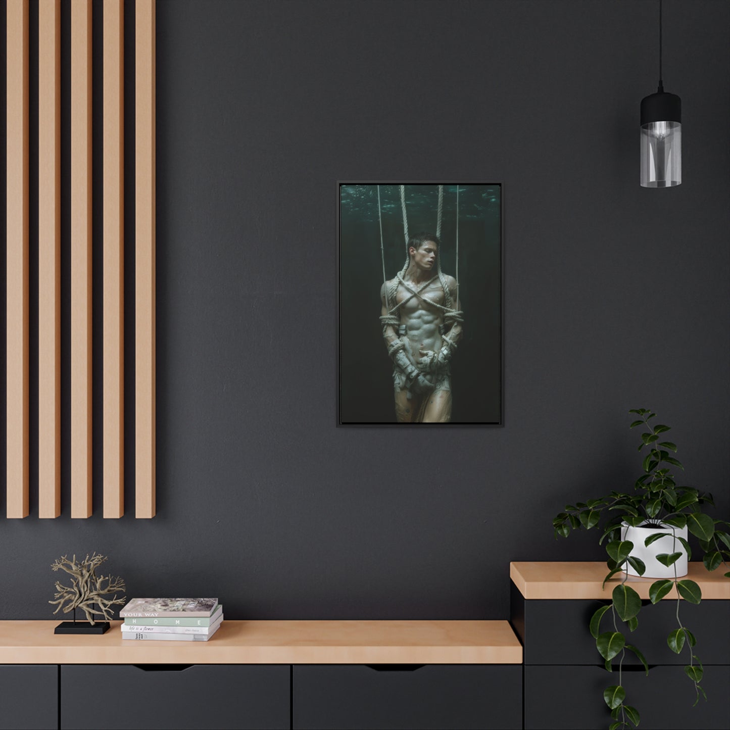 All Tied Up 2 - Gallery Canvas Wrap, Vertical Frame