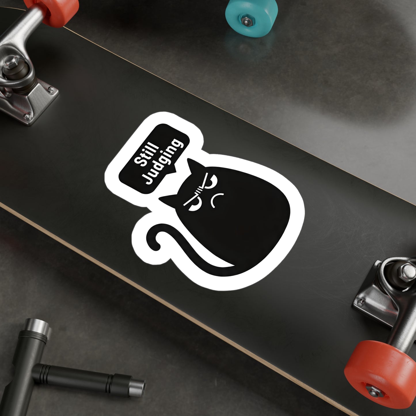 Grumpy Cat Still Judging Sticker | Kiss-Cut Vinyl Decal