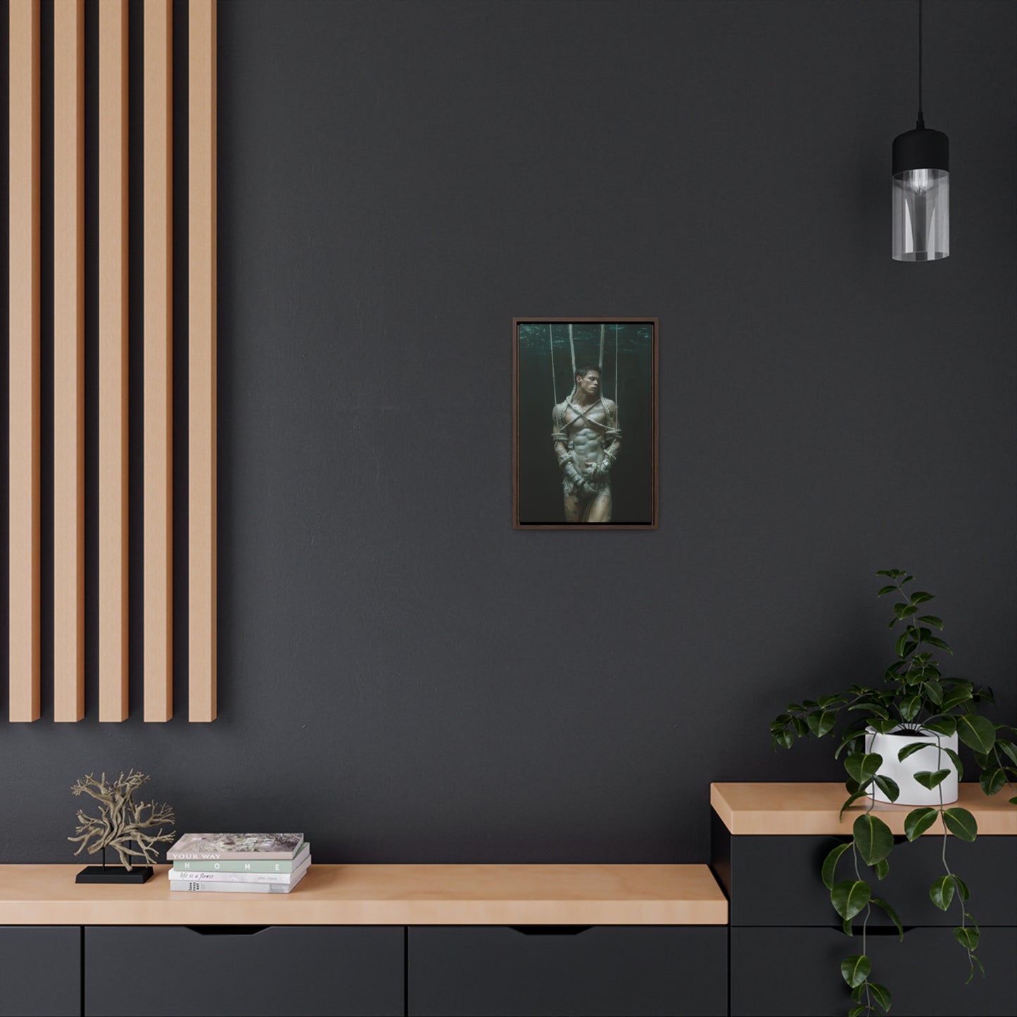 All Tied Up 2 - Gallery Canvas Wrap, Vertical Frame