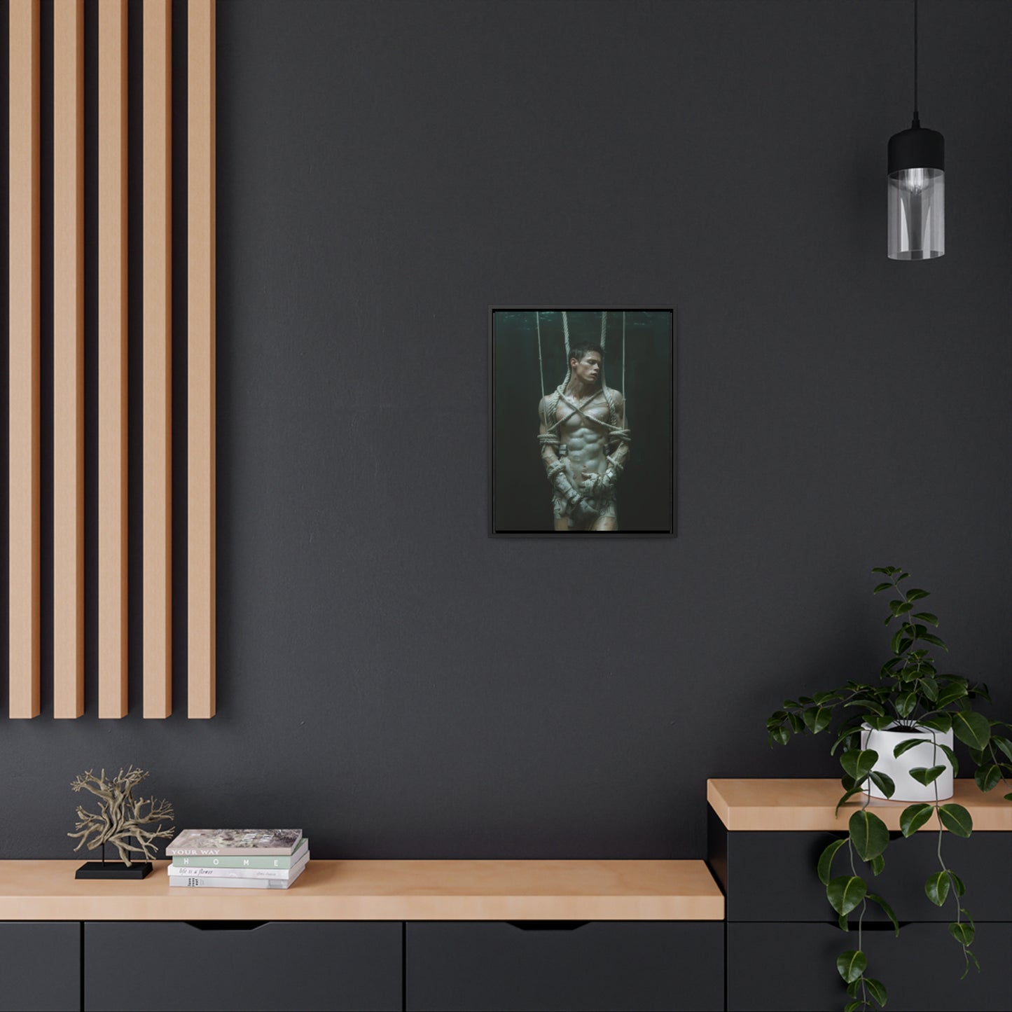 All Tied Up 2 - Gallery Canvas Wrap, Vertical Frame