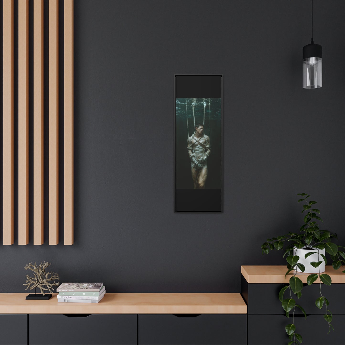 All Tied Up 2 - Gallery Canvas Wrap, Vertical Frame
