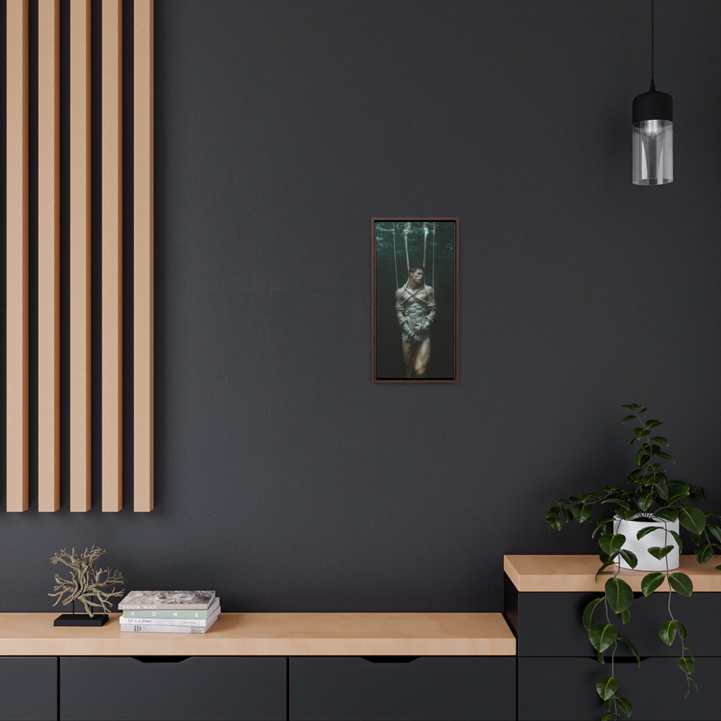 All Tied Up 2 - Gallery Canvas Wrap, Vertical Frame