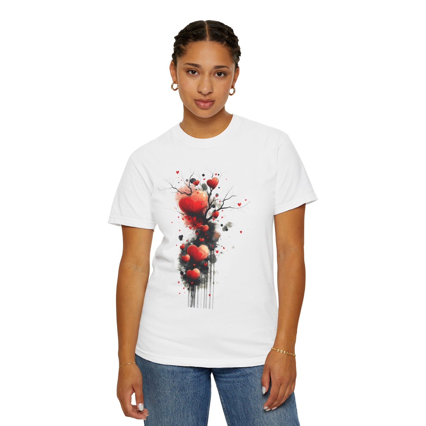Flowing Hearts  -  Unisex Garment-Dyed T-shirt