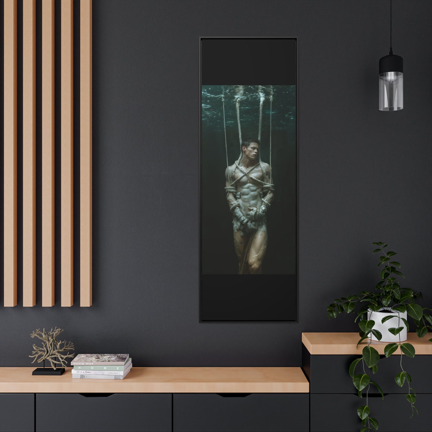All Tied Up 2 - Gallery Canvas Wrap, Vertical Frame