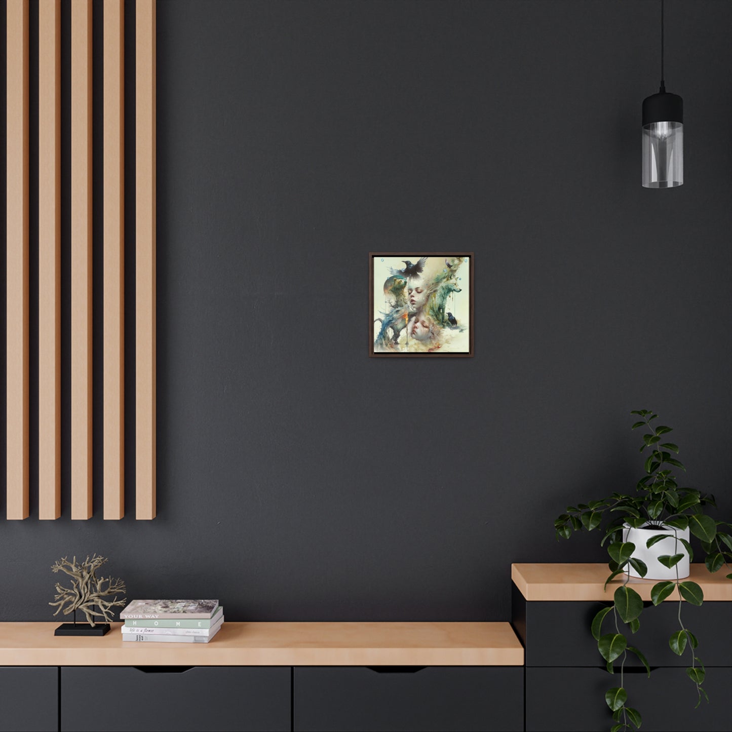The Twins - Gallery Canvas Wraps, Square Frame