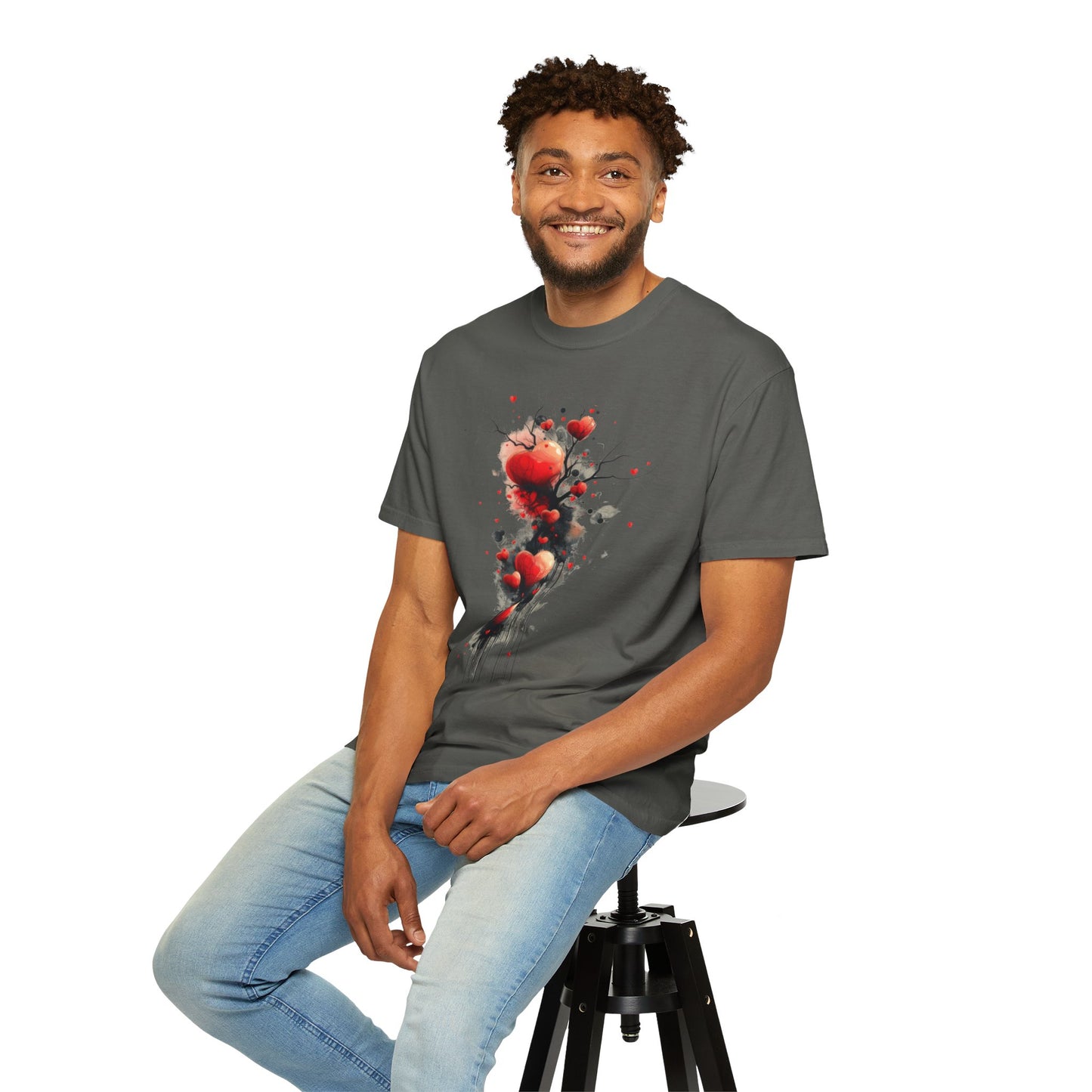 Flowing Hearts  -  Unisex Garment-Dyed T-shirt