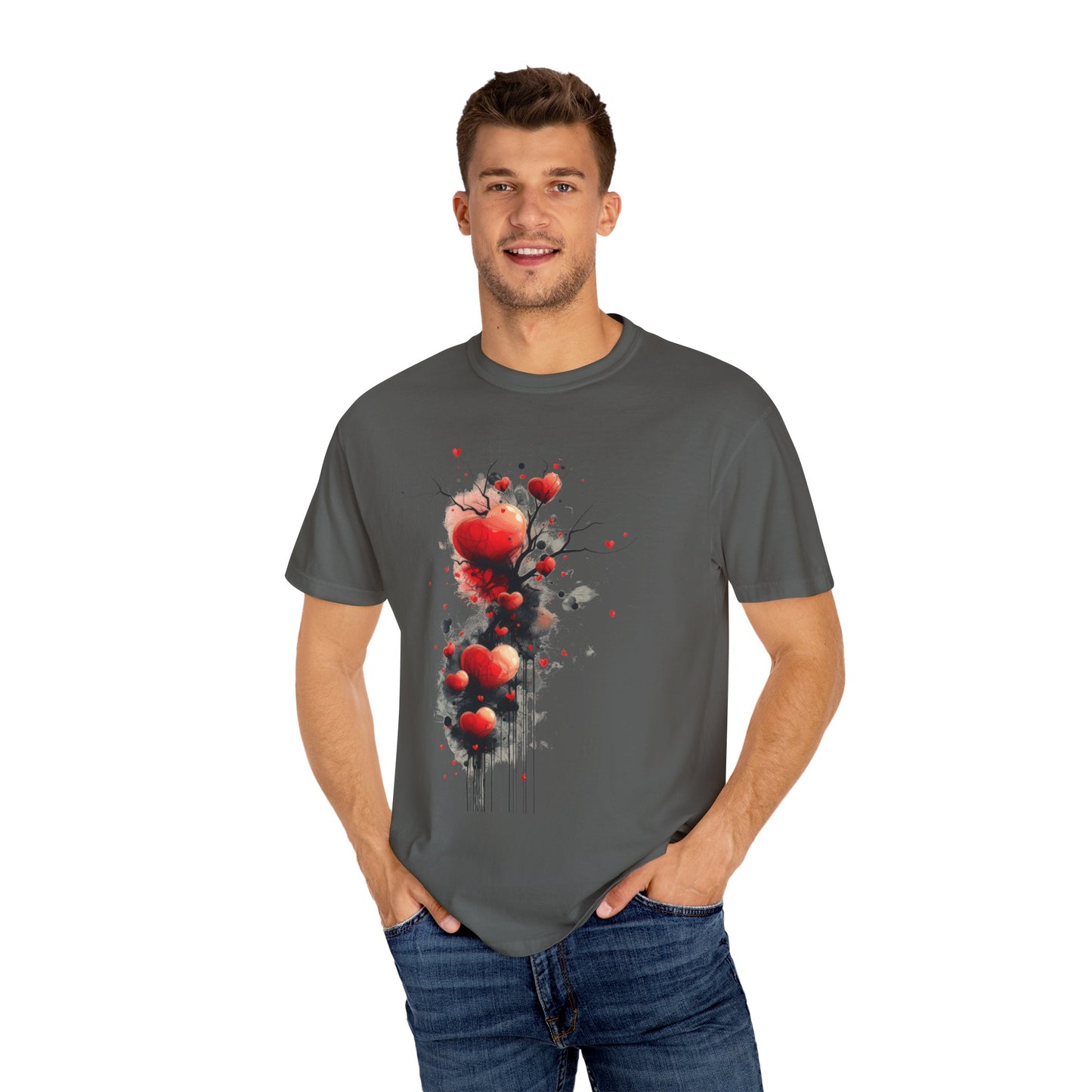 Flowing Hearts  -  Unisex Garment-Dyed T-shirt
