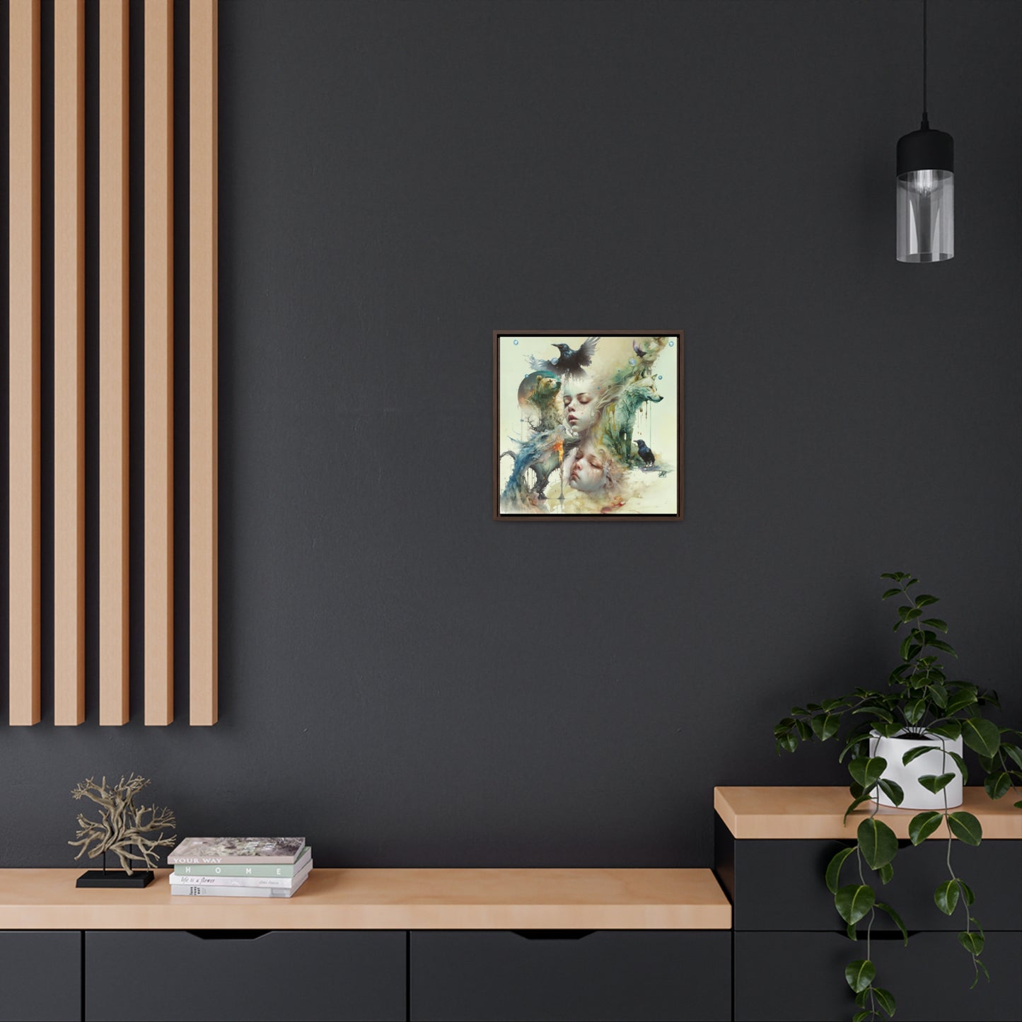 The Twins - Gallery Canvas Wraps, Square Frame
