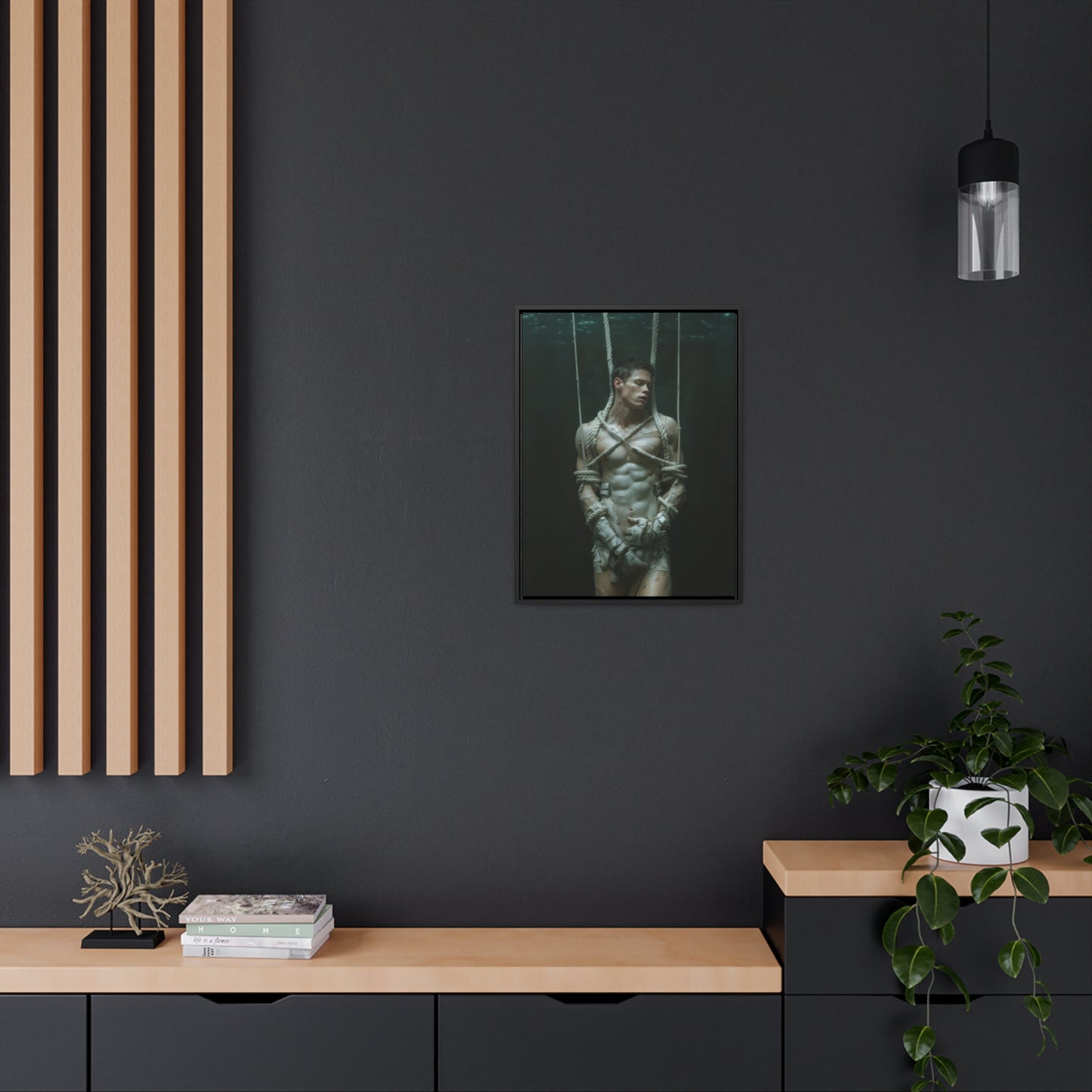All Tied Up 2 - Gallery Canvas Wrap, Vertical Frame