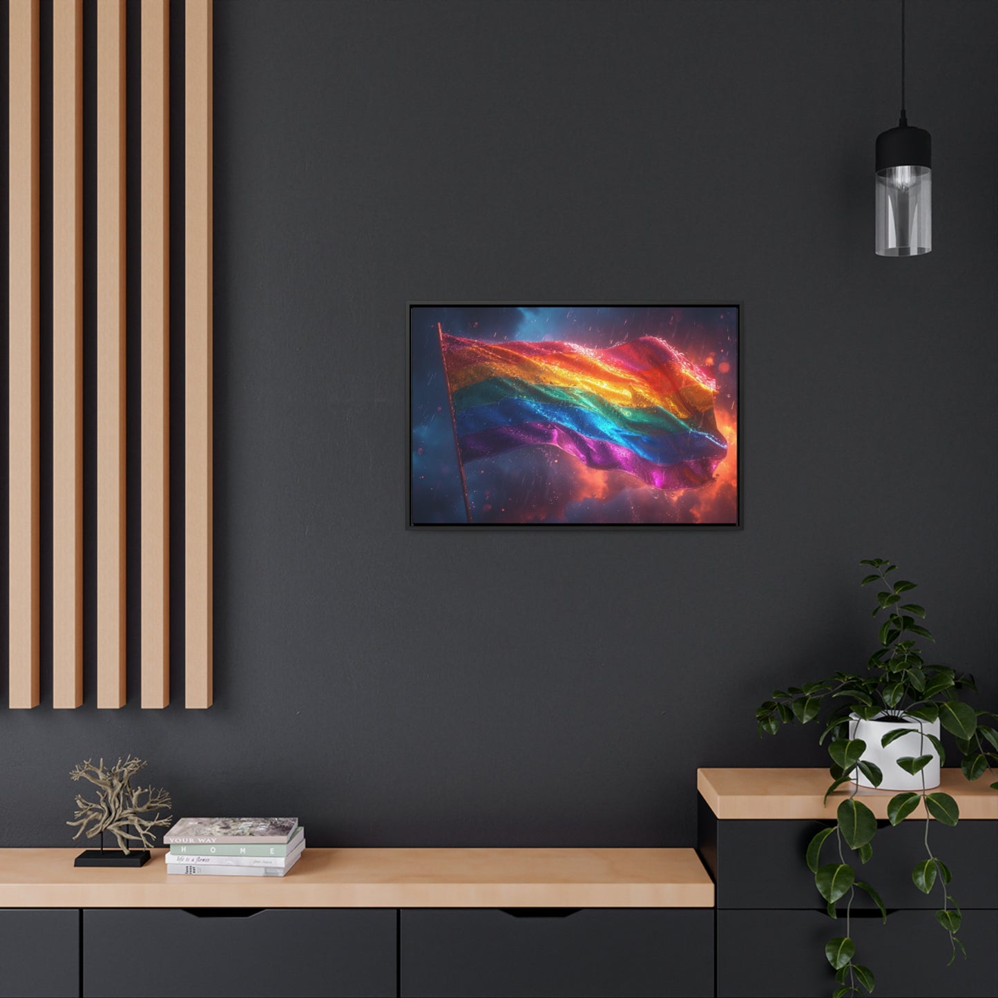 PRIDE - The Storm - Gallery Canvas Wrap, Horizontal Frame