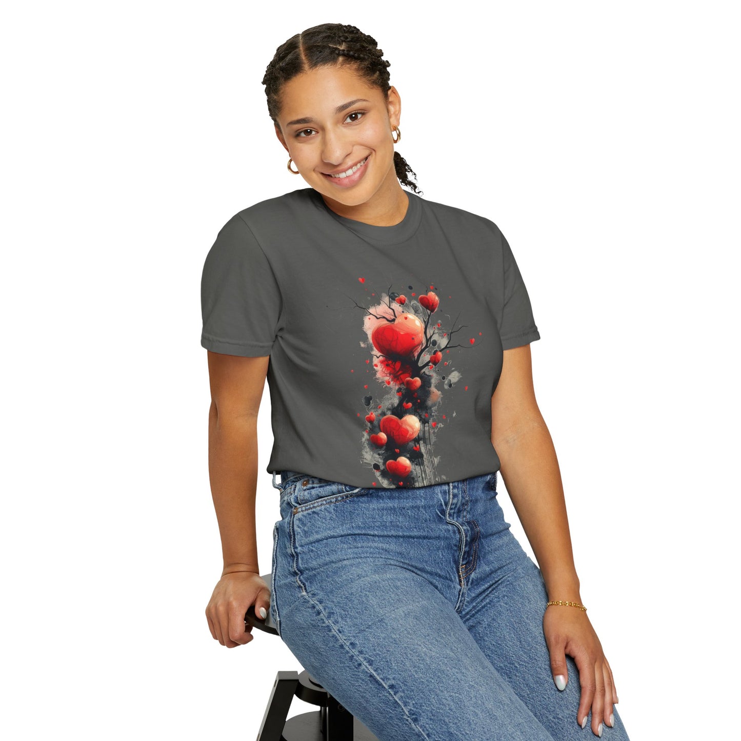 Flowing Hearts  -  Unisex Garment-Dyed T-shirt