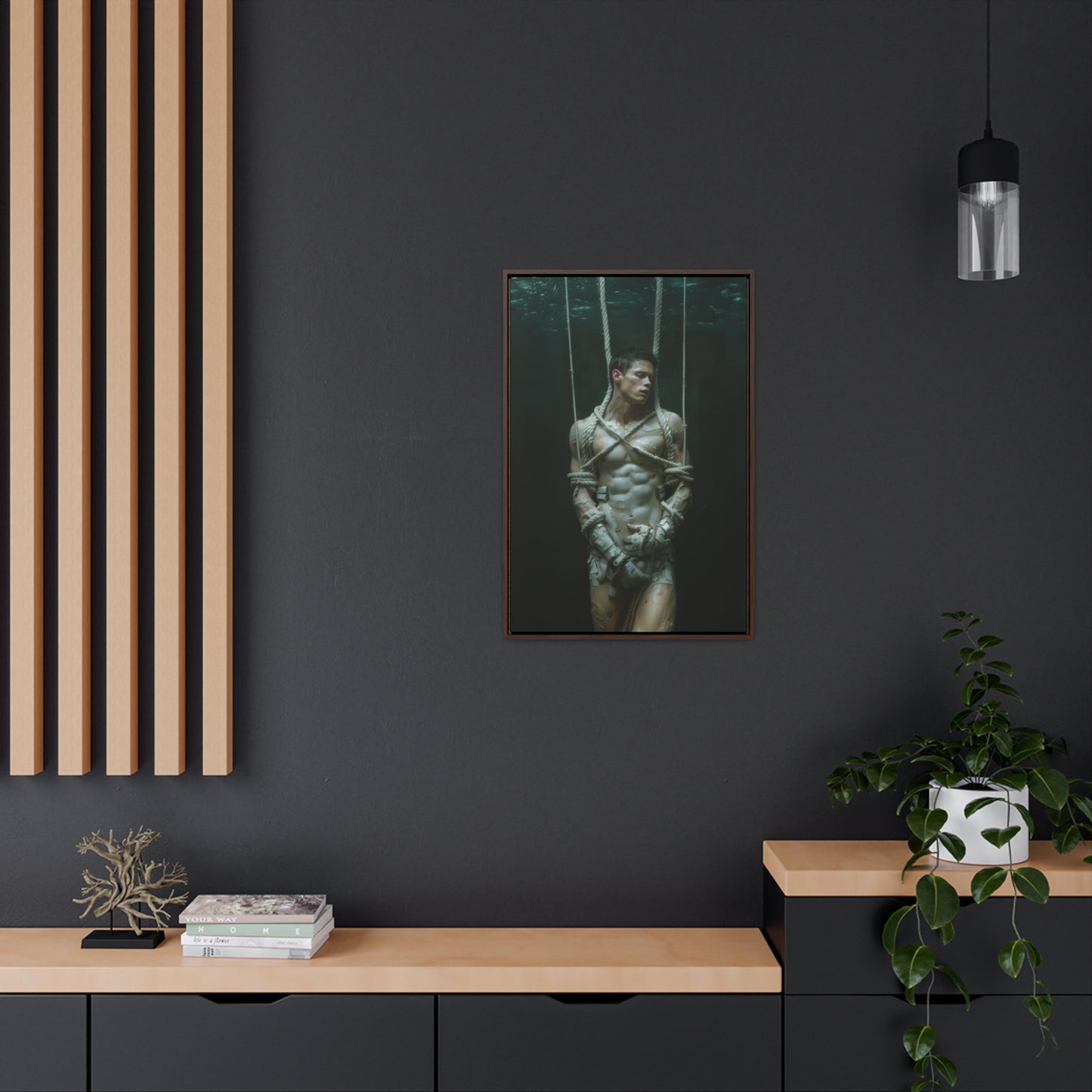 All Tied Up 2 - Gallery Canvas Wrap, Vertical Frame