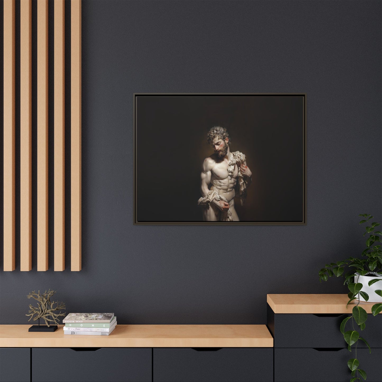 Spotlight On Innocence - Framed Canvas Print