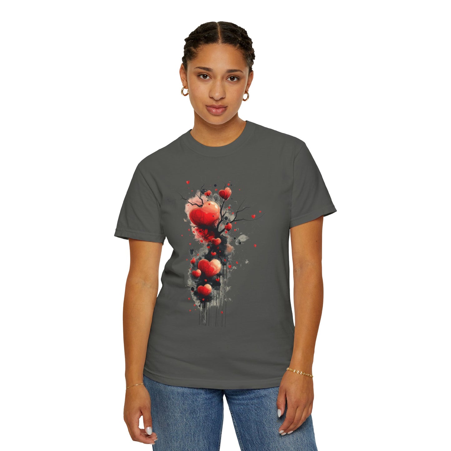 Flowing Hearts  -  Unisex Garment-Dyed T-shirt