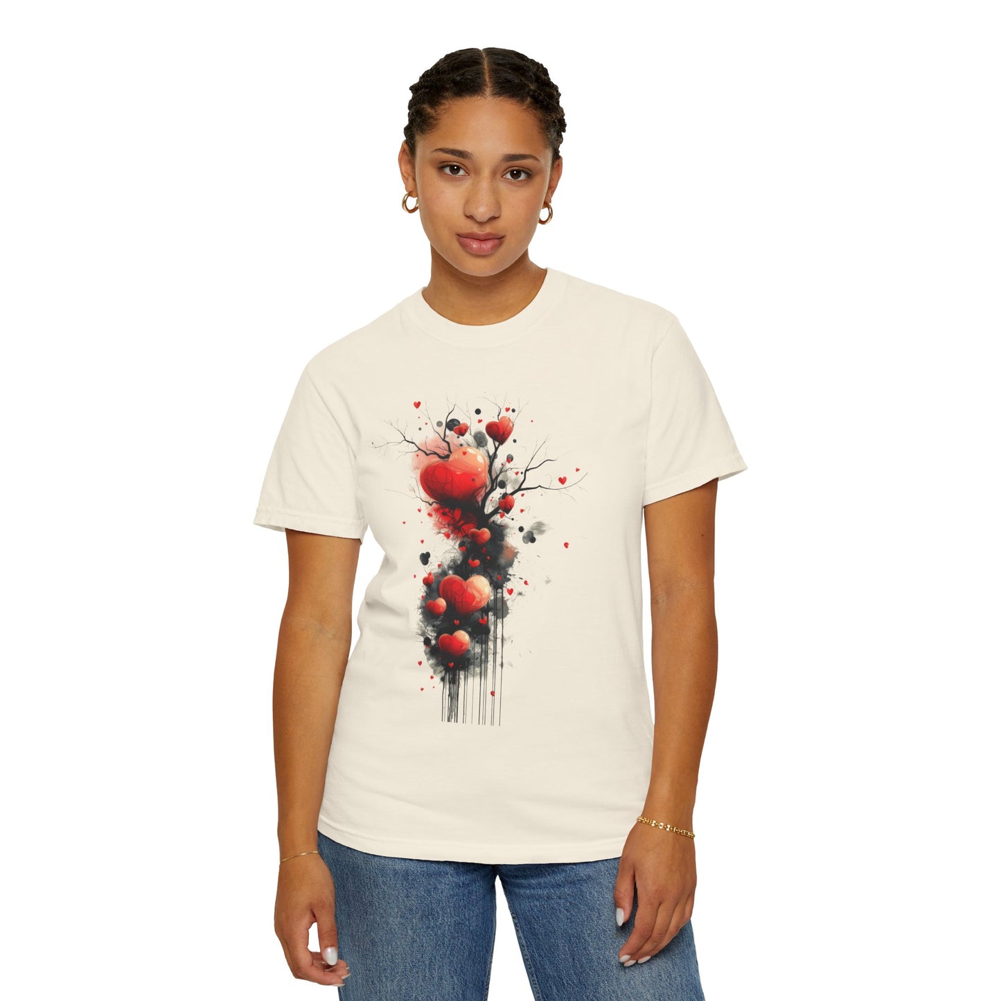 Flowing Hearts  -  Unisex Garment-Dyed T-shirt
