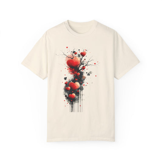 Flowing Hearts  -  Unisex Garment-Dyed T-shirt