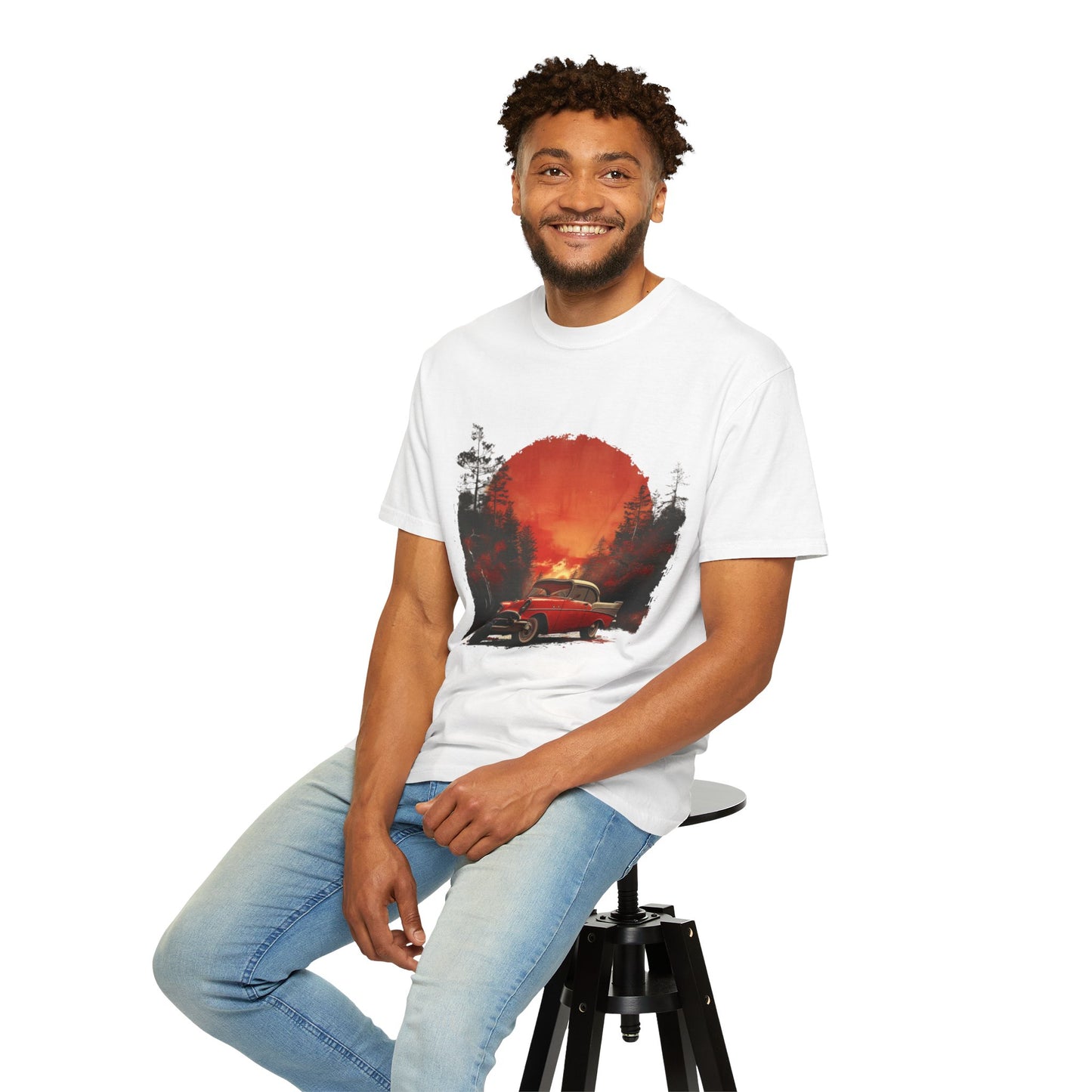 Out for a Drive  -  Unisex Garment-Dyed T-shirt