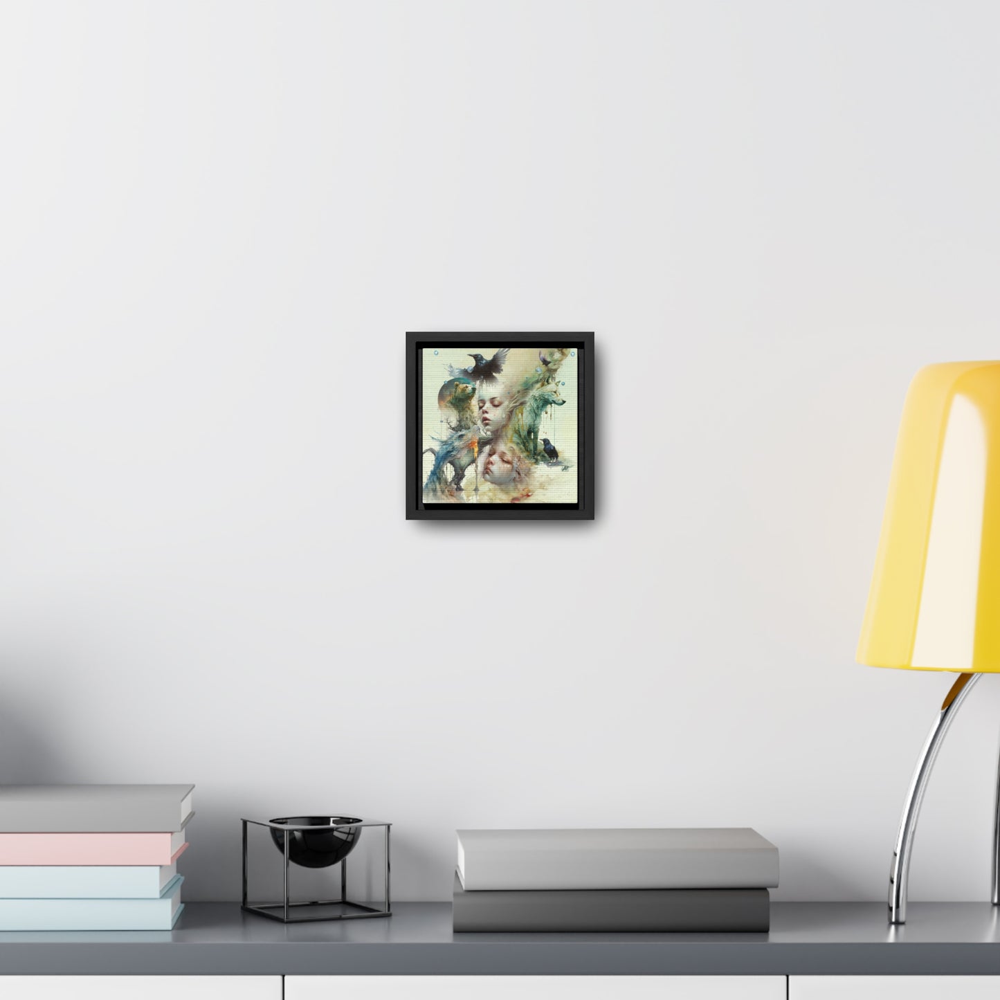 The Twins - Gallery Canvas Wraps, Square Frame