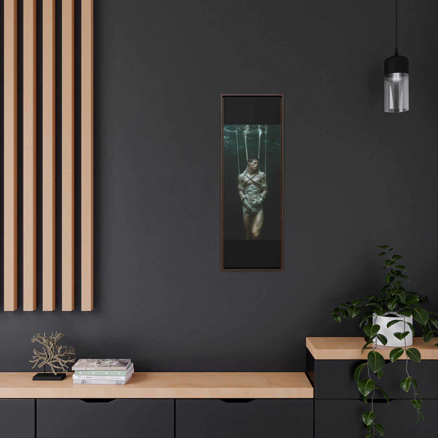 All Tied Up 2 - Gallery Canvas Wrap, Vertical Frame