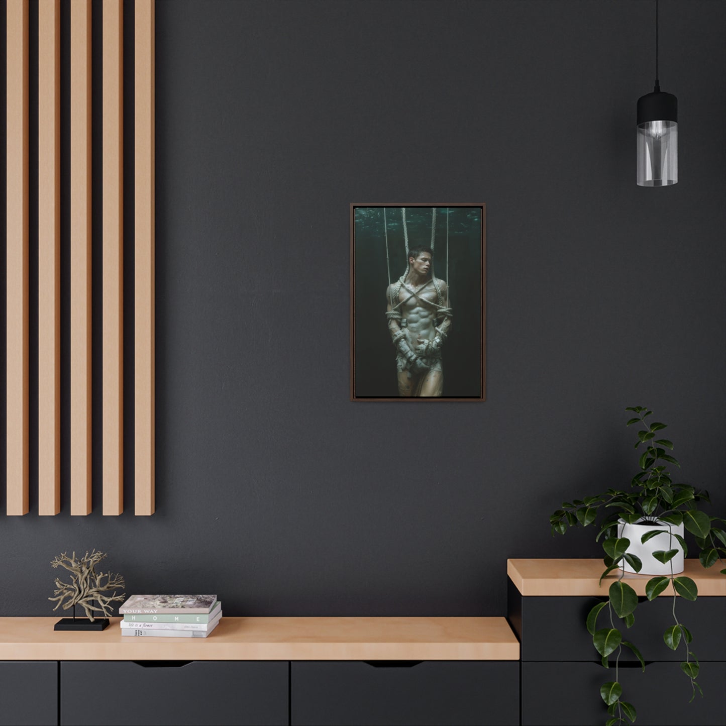 All Tied Up 2 - Gallery Canvas Wrap, Vertical Frame