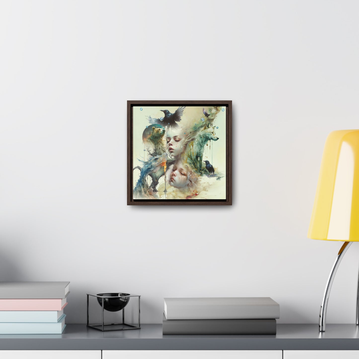 The Twins - Gallery Canvas Wraps, Square Frame
