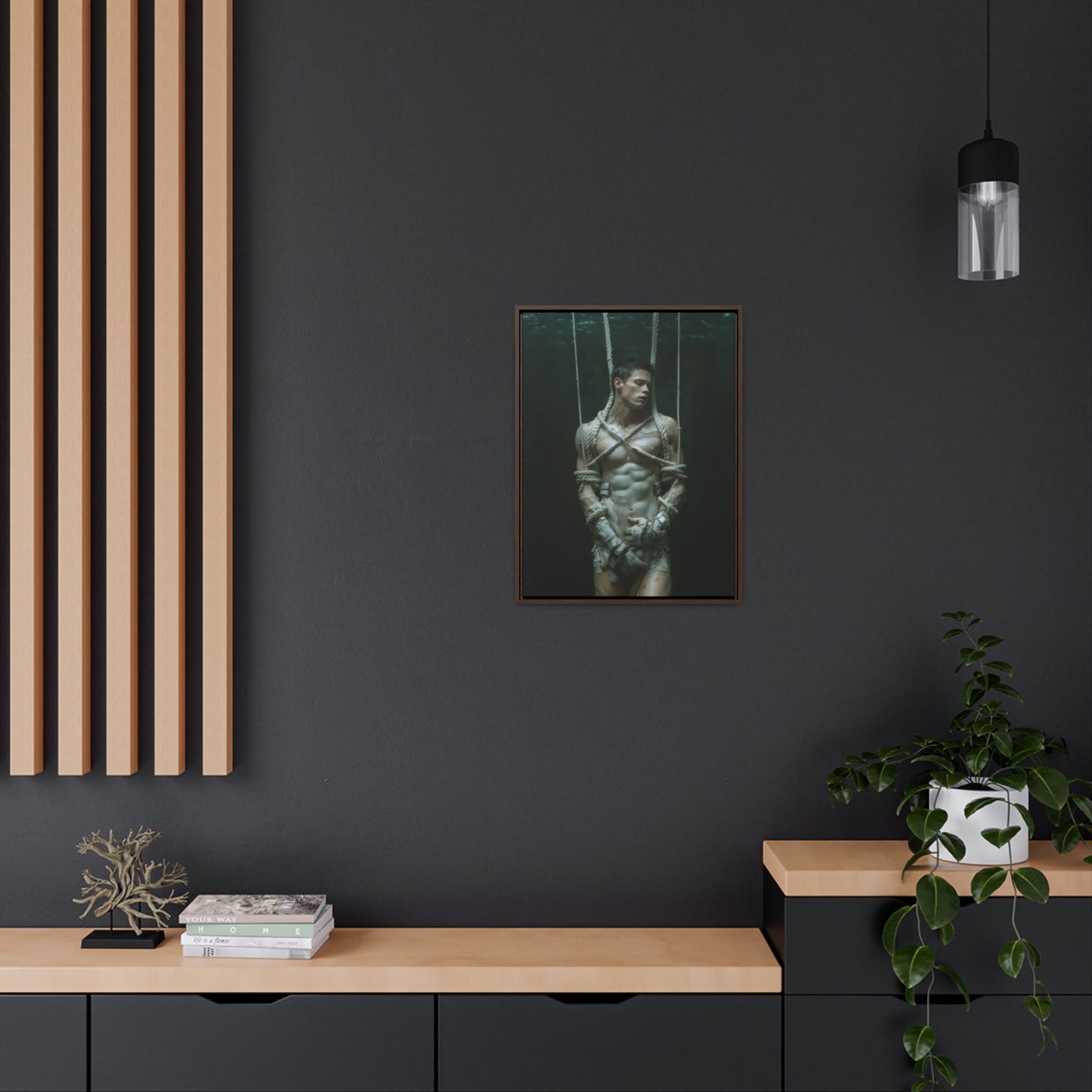 All Tied Up 2 - Gallery Canvas Wrap, Vertical Frame
