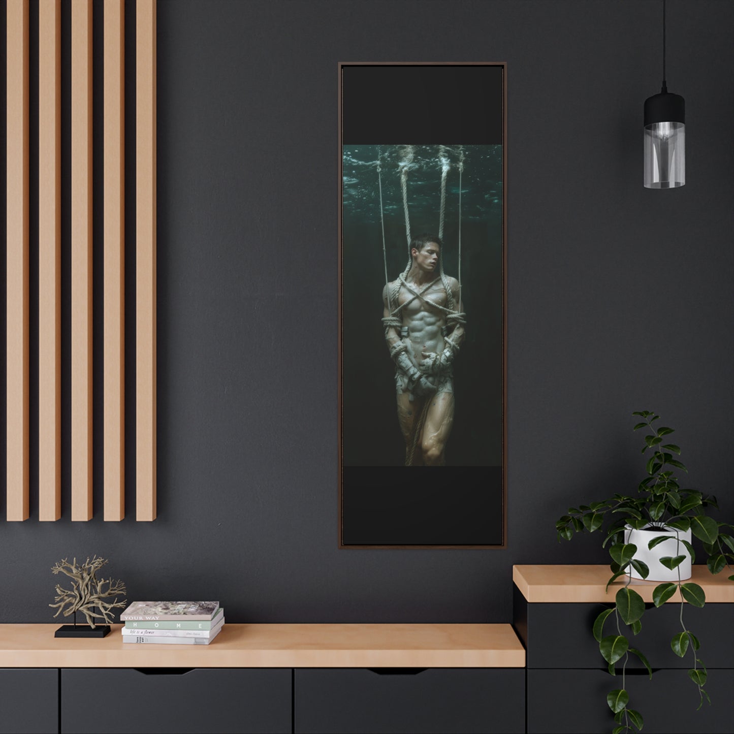 All Tied Up 2 - Gallery Canvas Wrap, Vertical Frame