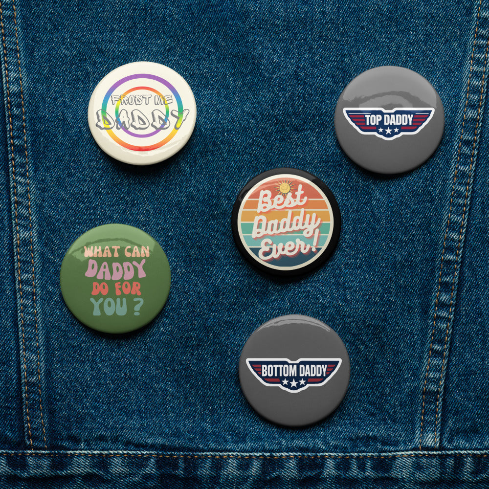 Set of Gay Daddy button pins