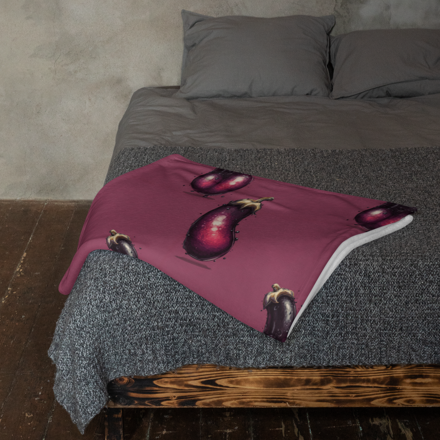 The Eggplant - Throw Blanket