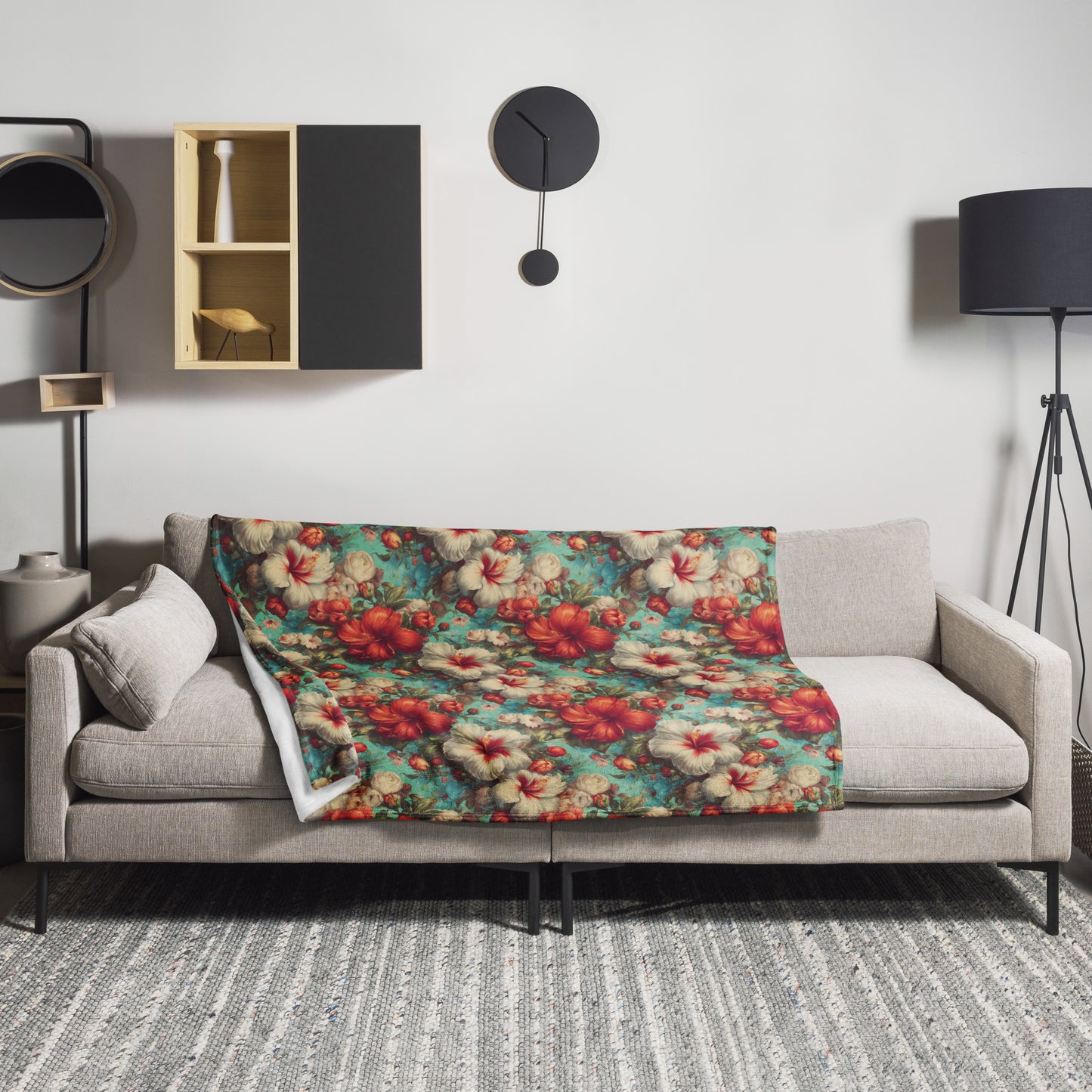 Flowers Everywhere - Throw Blanket