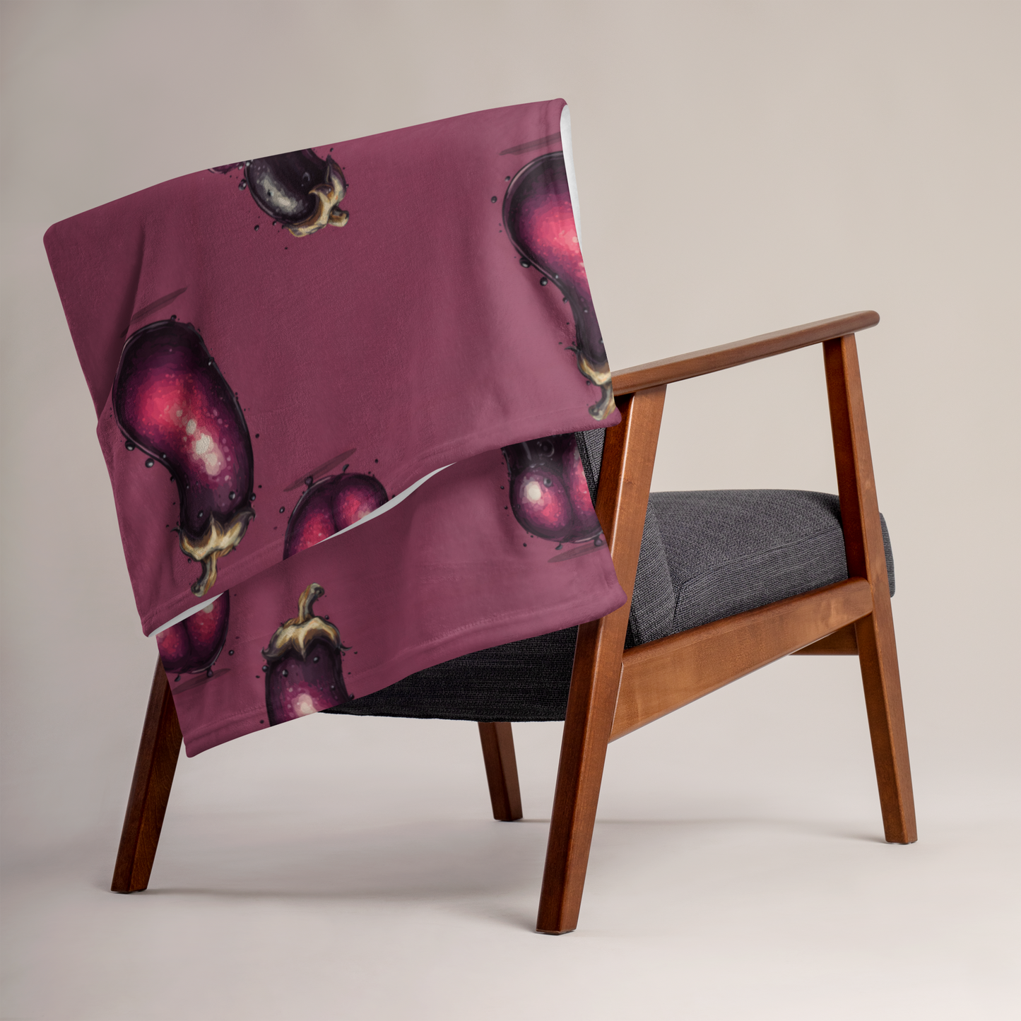 The Eggplant - Throw Blanket