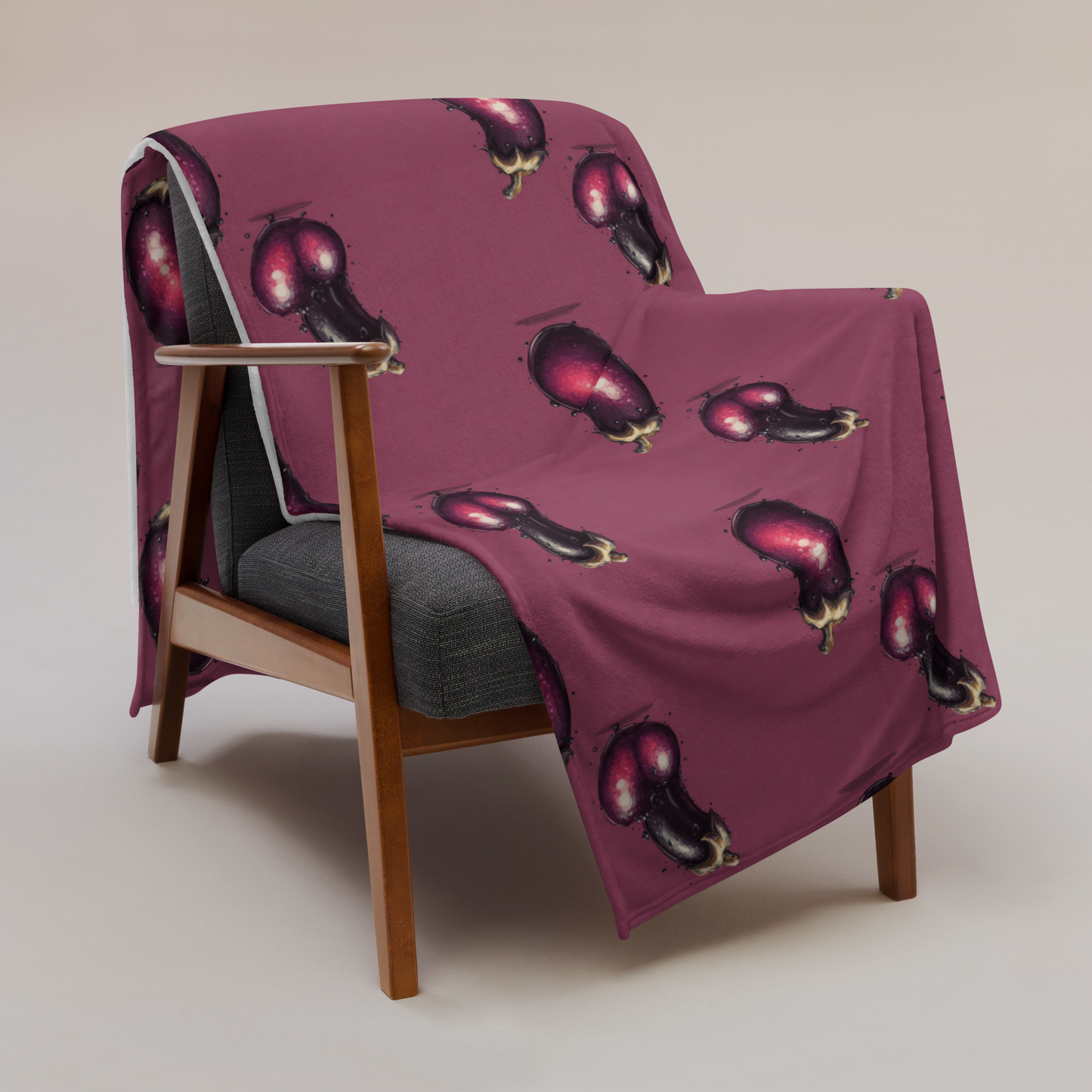 The Eggplant - Throw Blanket