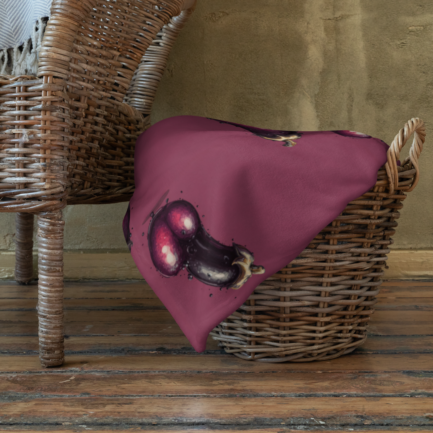 The Eggplant - Throw Blanket