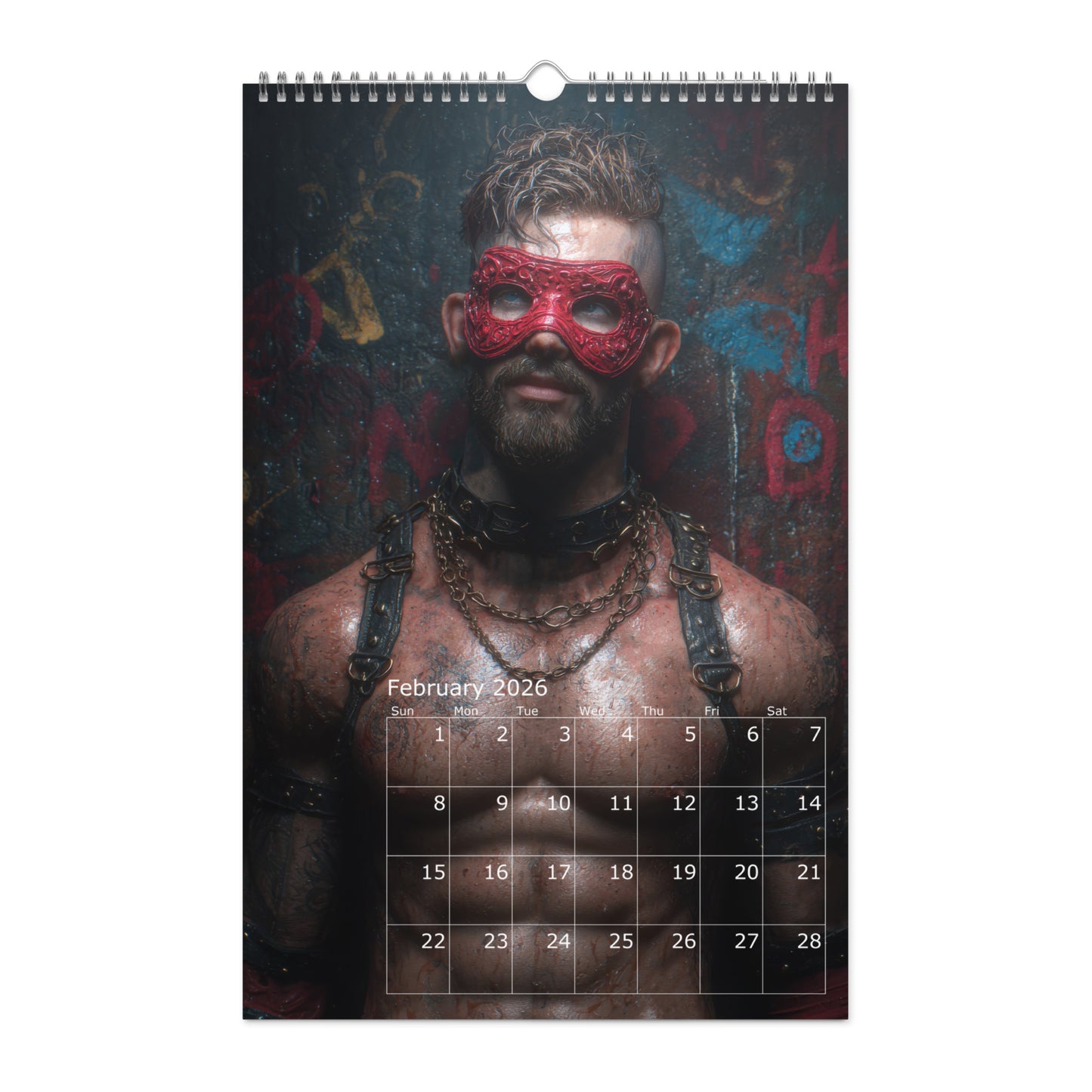 Masked Desires - 2026 Wall calendar