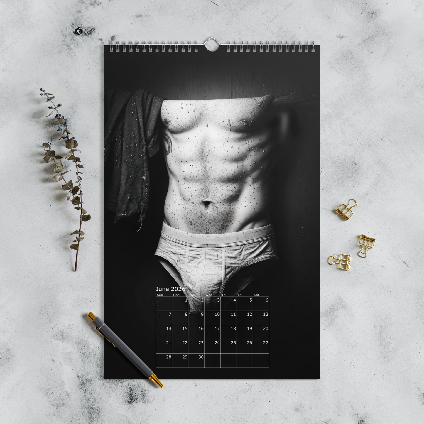 Haunted Desire - 2026 Wall calendar 11"X17"