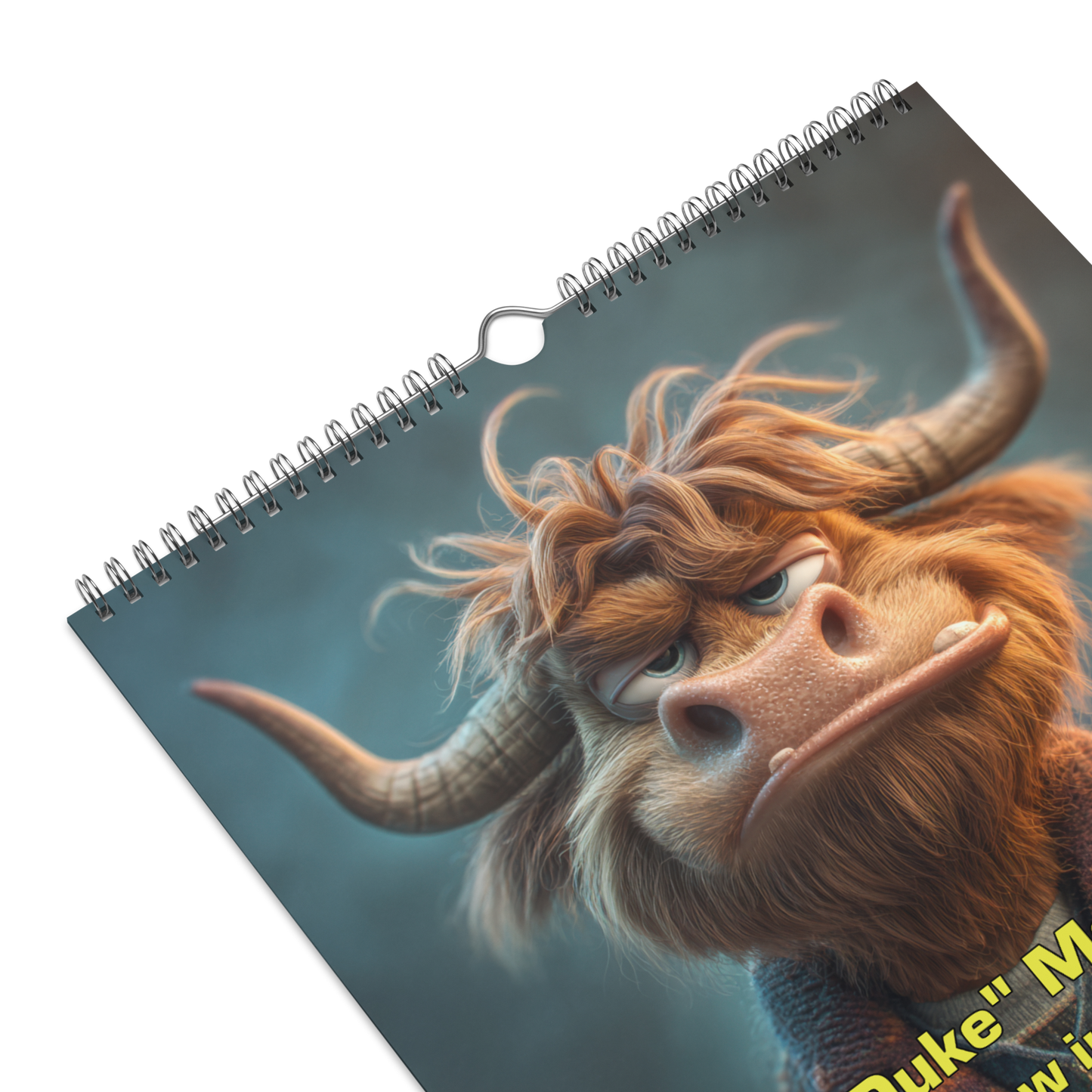 2026 Highland High Yearbook Calendar - 11"x17"– Funny Highland Cow Calendar / Wall calendar 2026
