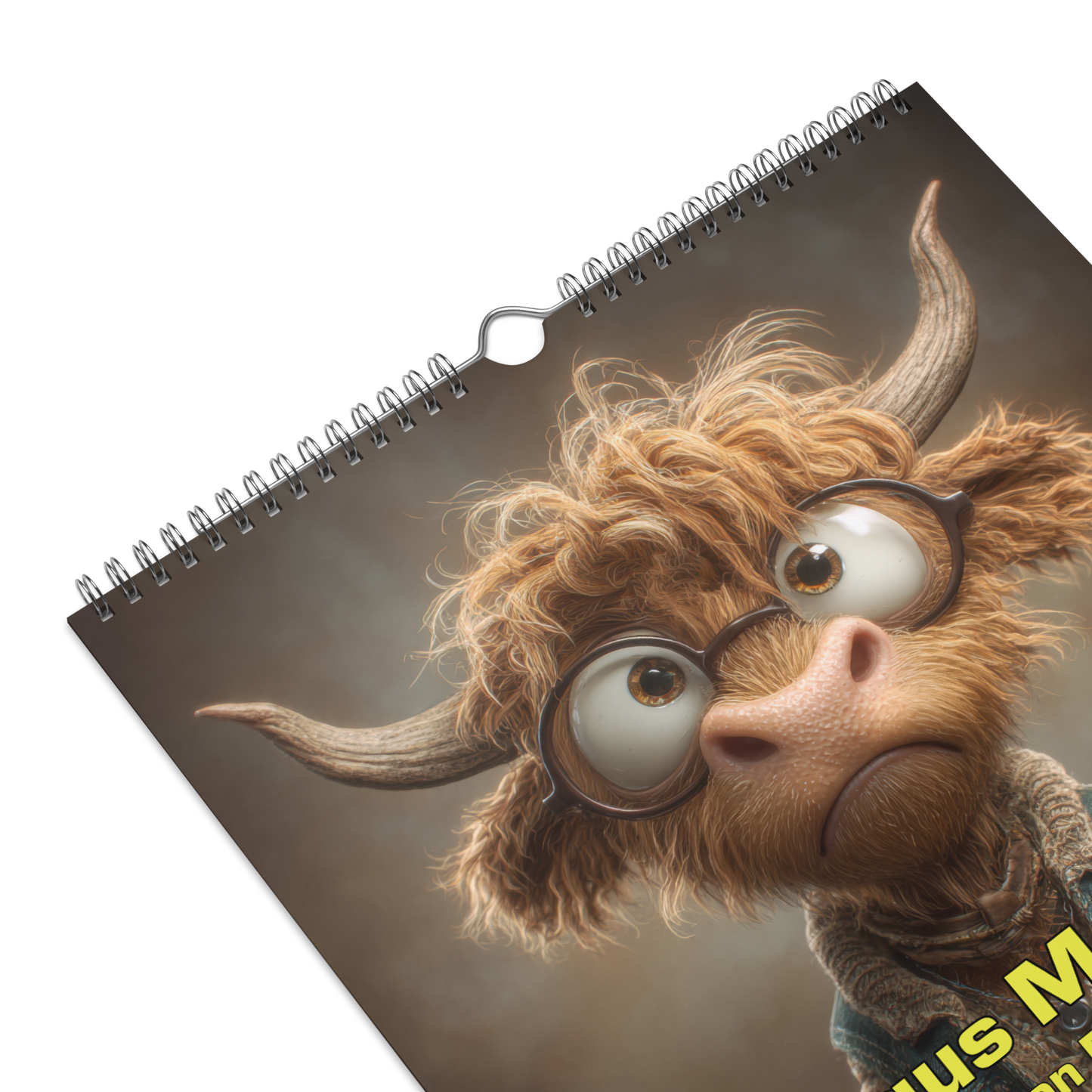 2026 Highland High Yearbook Calendar - 11"x17"– Funny Highland Cow Calendar / Wall calendar 2026
