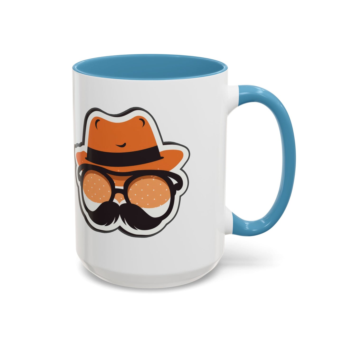 Retro Mustache Man Coffee Mug – Accent 11/15oz