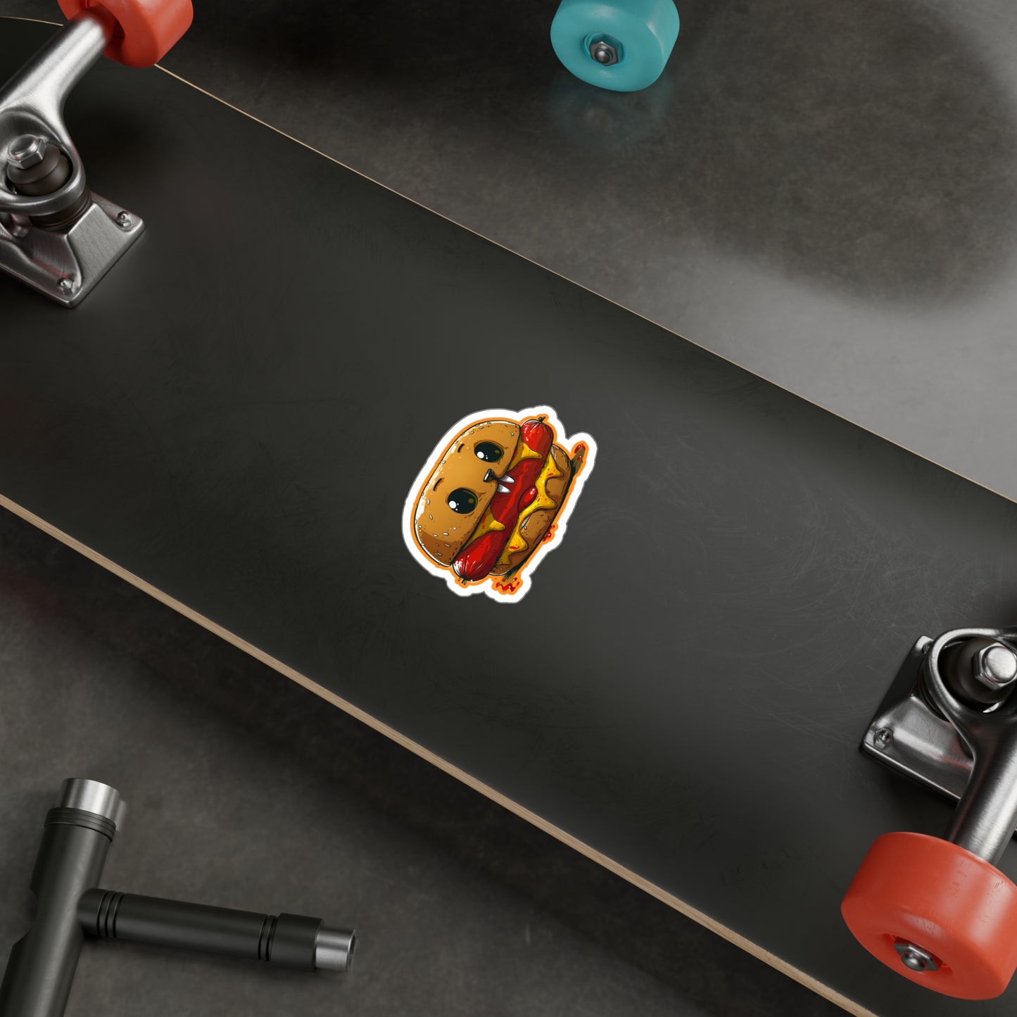 Vampire Hotdog Cheeseburger Kiss-Cut Vinyl Decals | Foodie Gothic Sticker