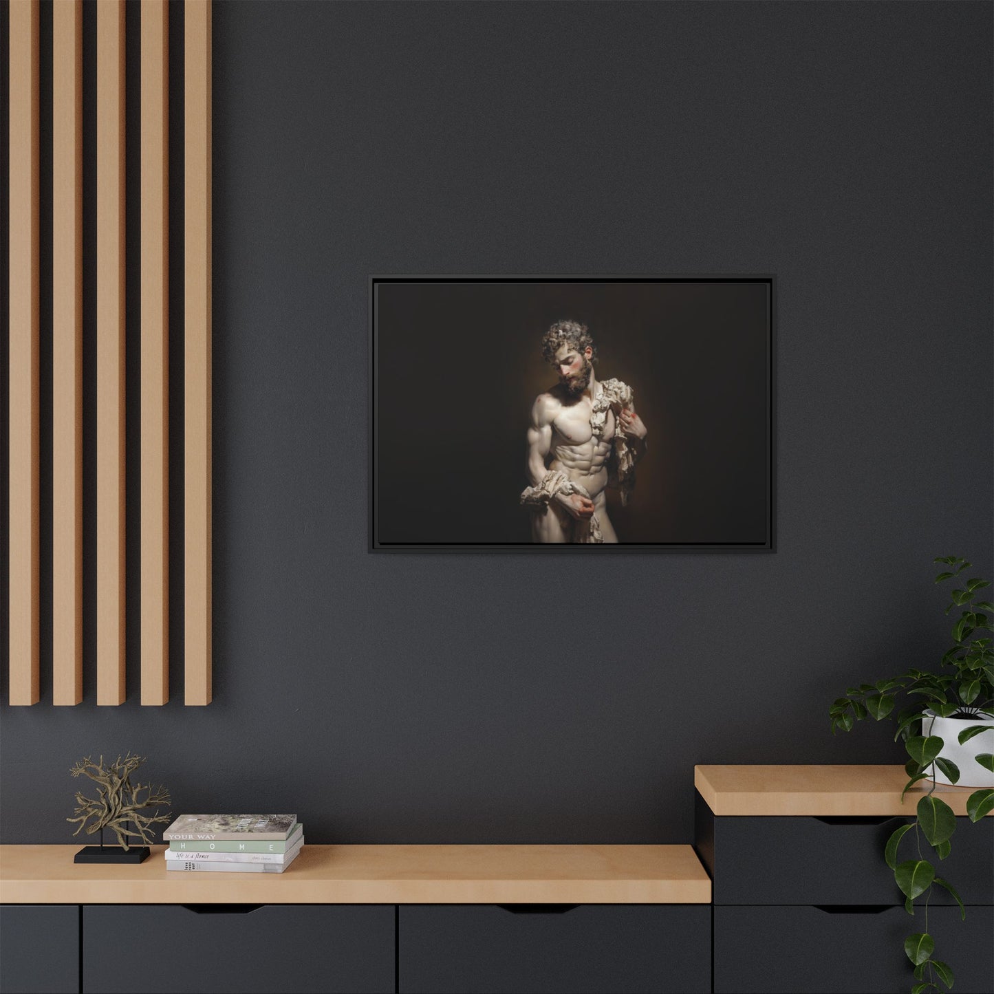 Spotlight On Innocence  -  Framed Canvas Print