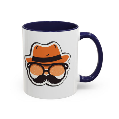 Retro Mustache Man Coffee Mug – Accent 11/15oz