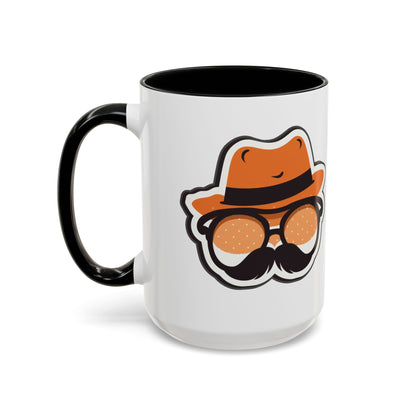 Retro Mustache Man Coffee Mug – Accent 11/15oz