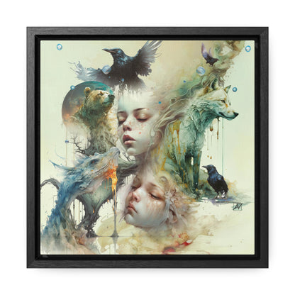 The Twins -  Gallery Canvas Wraps, Square Frame