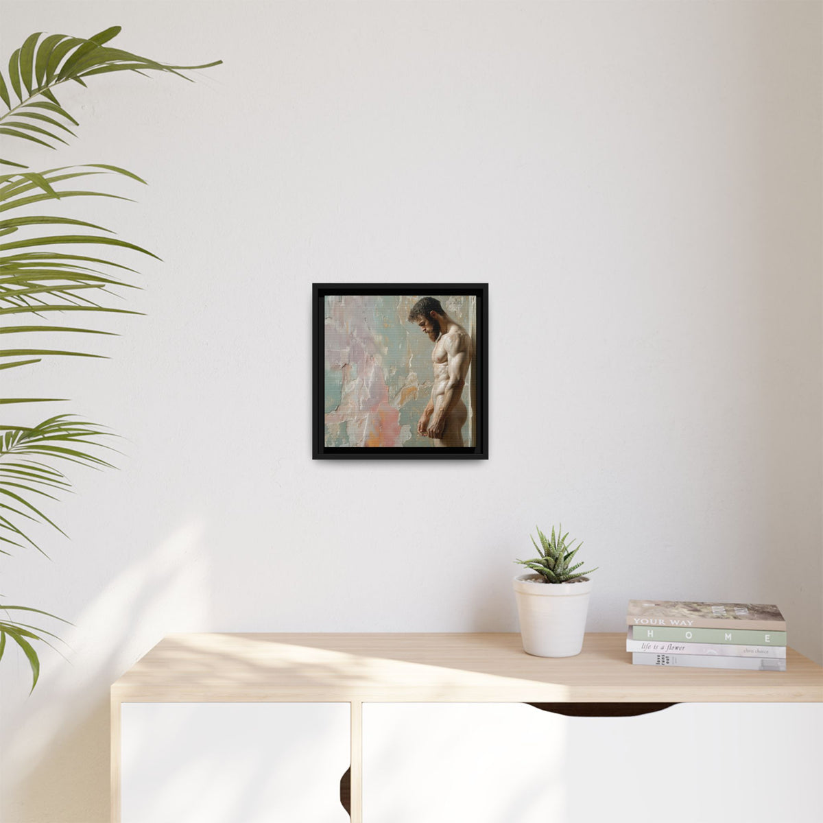 Waiting In Silence  -- Framed Matte Canvas Print