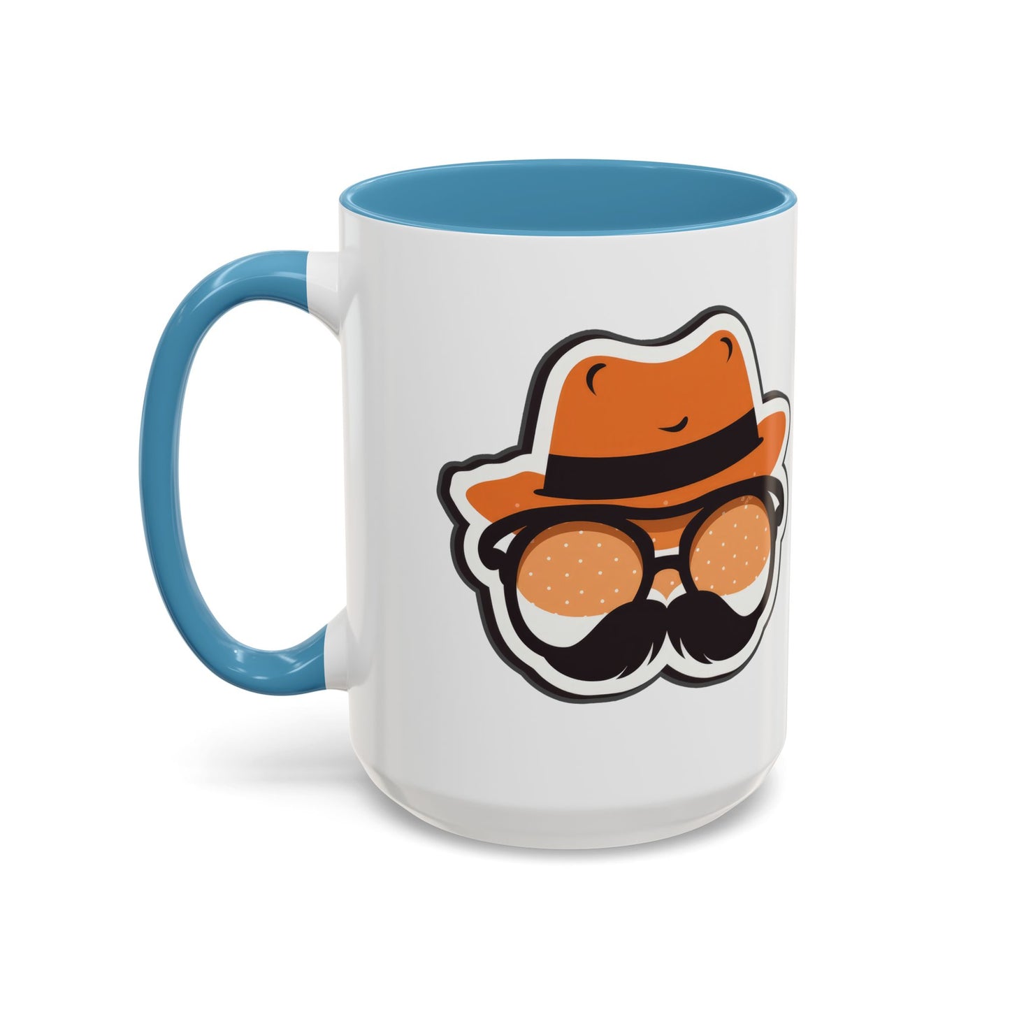 Retro Mustache Man Coffee Mug – Accent 11/15oz