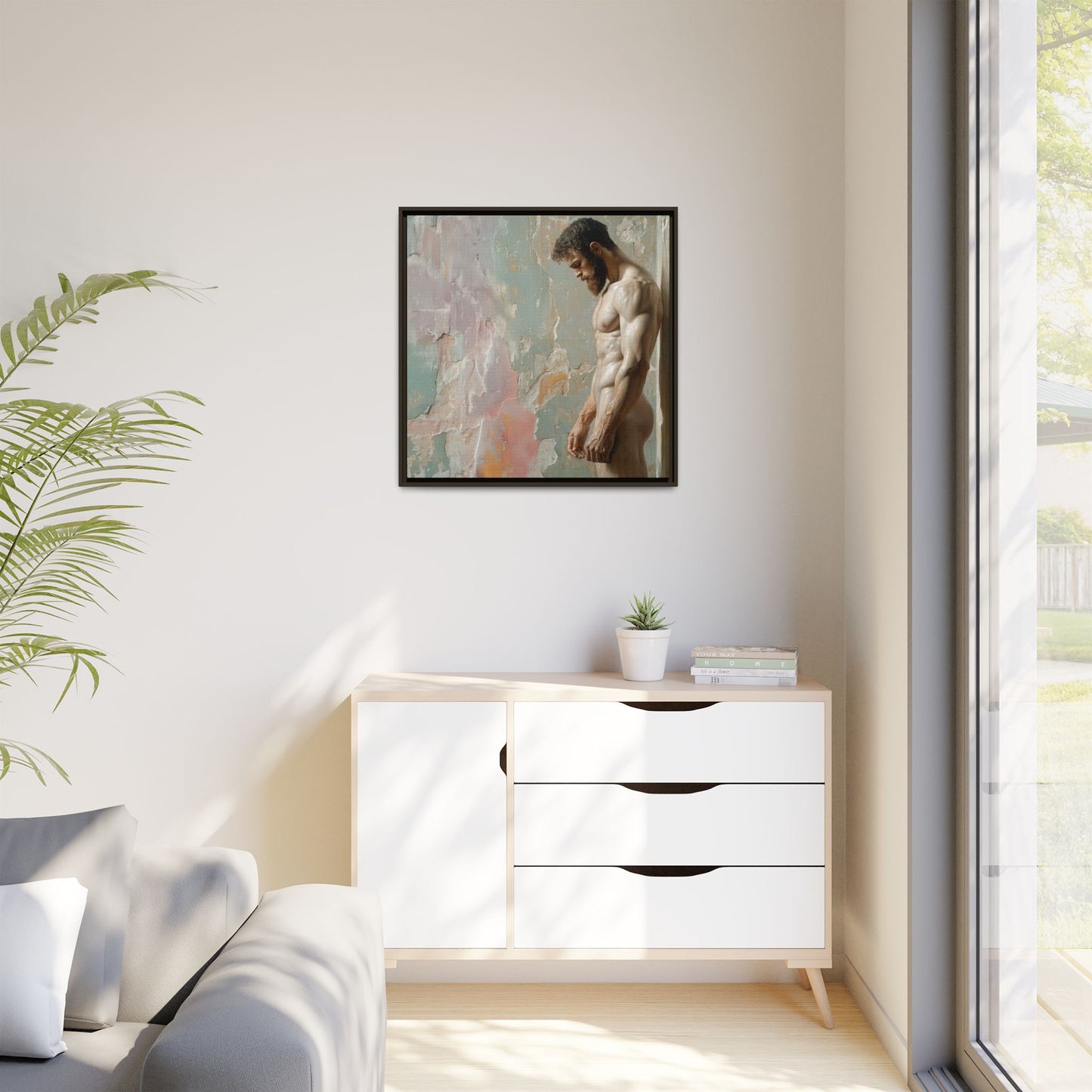 Waiting In Silence  -- Framed Matte Canvas Print