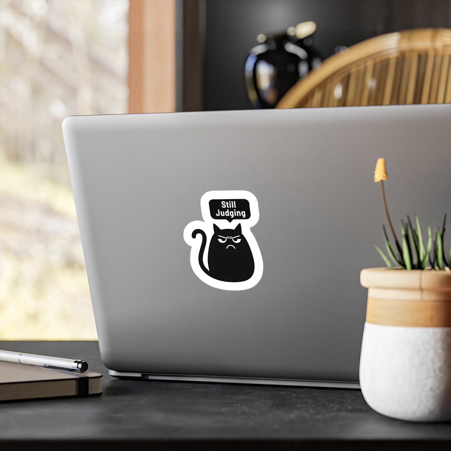 Grumpy Cat Still Judging Sticker | Kiss-Cut Vinyl Decal
