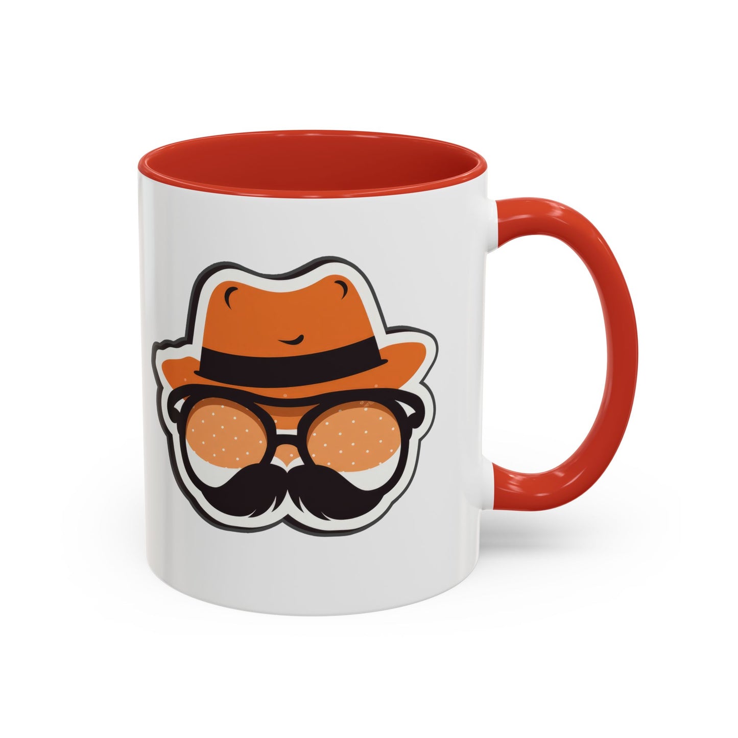 Retro Mustache Man Coffee Mug – Accent 11/15oz